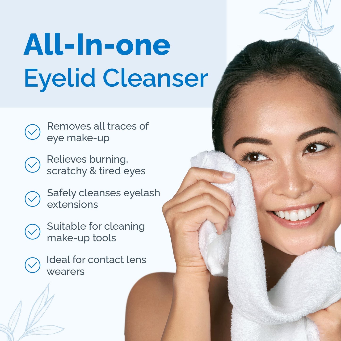 Dr Chrissie All-in-One Eyelid and Eyelash Cleanser for Lash Extension Kit Essential, Enriched with Tea Tree Oil, Helps Ease Tired Eyes, 100 ml Beauty & Personal Care Dr Chrissie