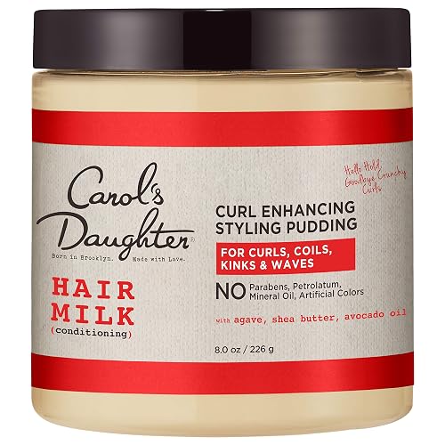 Carol’s Daughter Hair Milk Styling Pudding for Curls, Coils and Waves, with Agave and Avocado Oil, Paraben Free Defining Curl Cream, 8 oz Beauty & Personal Care Carol's Daughter