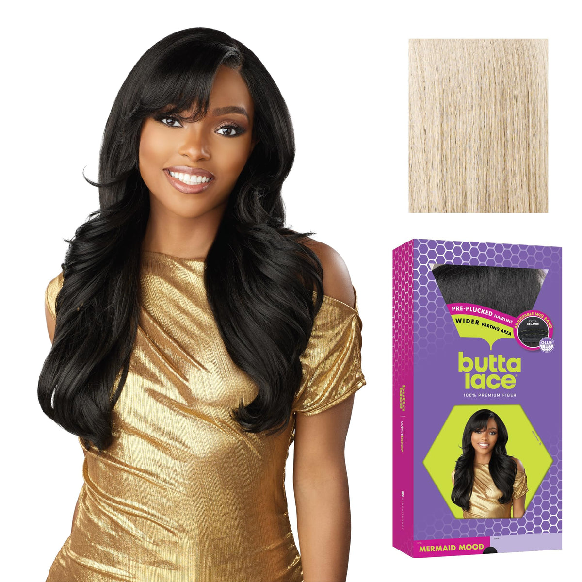 Sensationnel Butta LaceWig-Mermaid Mood, VANILLABLONDE