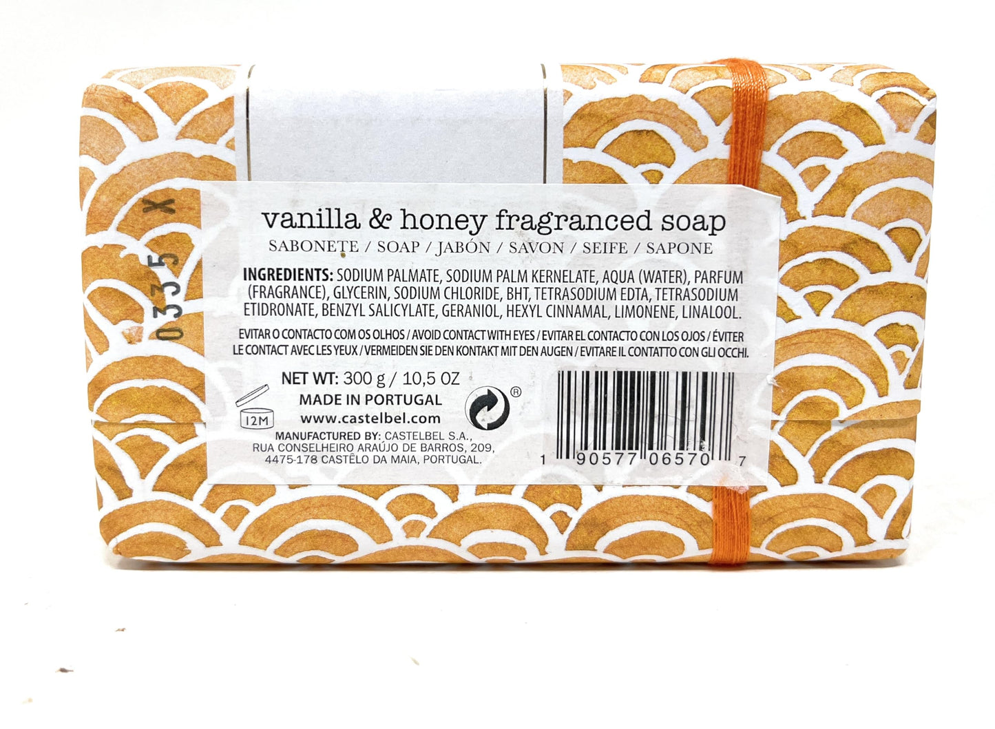 Castelbel Vanilla & Honey Luxury Fragranced Soap, 10.5 Ounces Beauty & Personal Care Castelbel