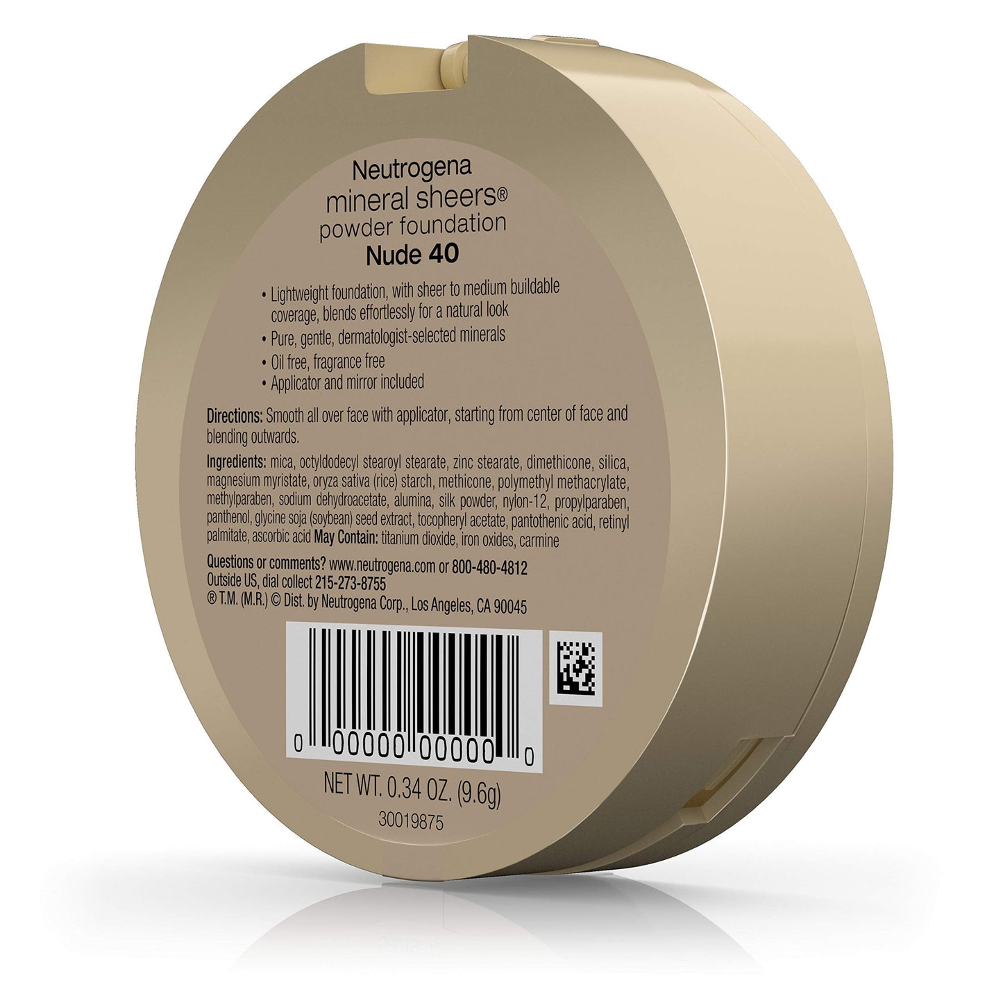Neutrogena Mineral Sheers Powder Foundation, Nude 40, 0.34 Ounce Beauty & Personal Care Neutrogena