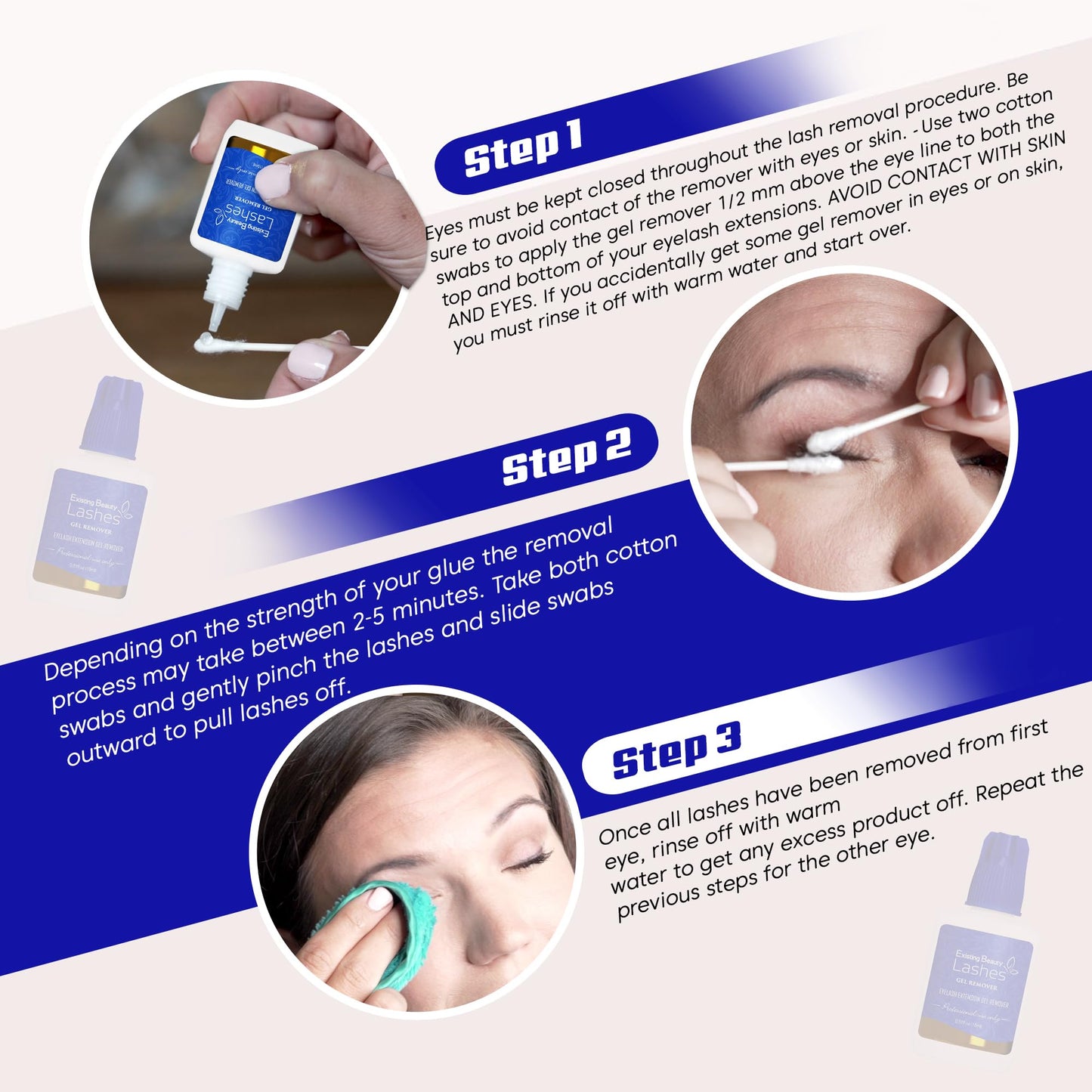 Eyelash Extension Remover and Lash Remover for Lash Extensions - Eyelash Glue Remover Dissolves Eyelash Extension Glue by Existing Beauty Lashes 15 ml Beauty & Personal Care Existing Beauty