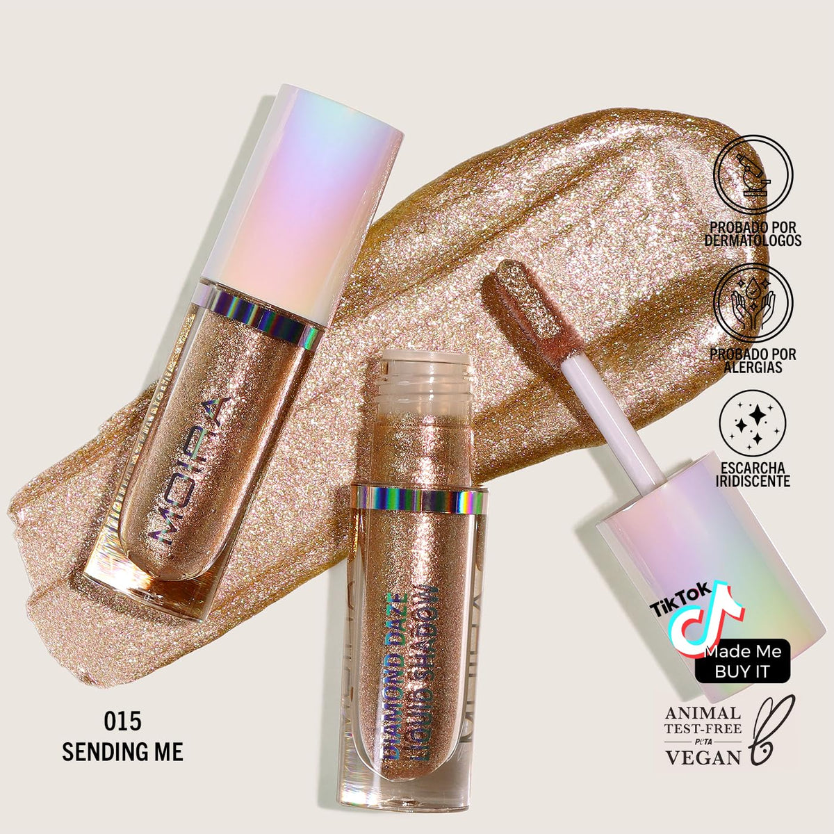 Eye Shadow Diamond Daze Liquid Eyeshadow Eye Makeup (015, Sending Me)