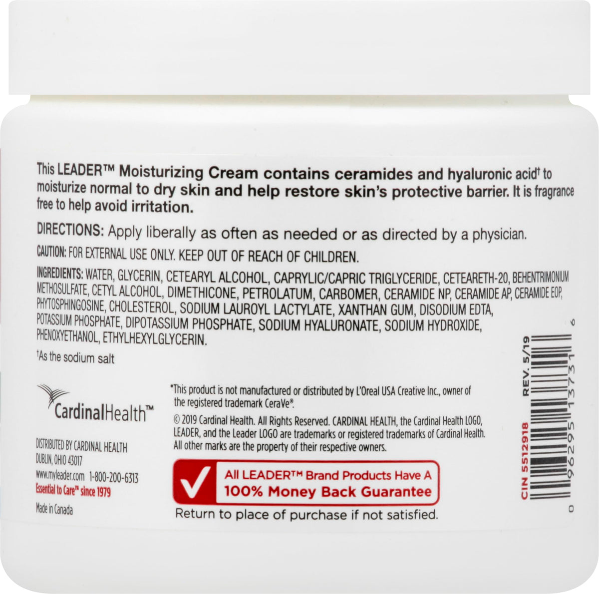 Leader Moisturizing Cream 16Oz Beauty & Personal Care Leader