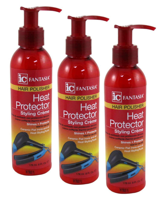 Fantasia Ic Heat Protector Styling Cream Polisher 6 Ounce (Pack of 3) Beauty & Personal Care Fantasia