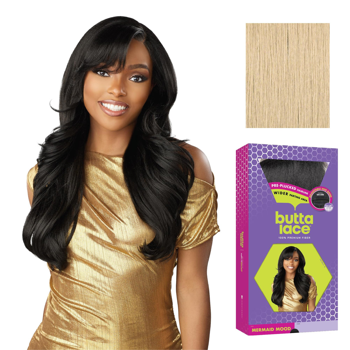 Sensationnel Butta LaceWig-Mermaid Mood, BEIGEBLONDE