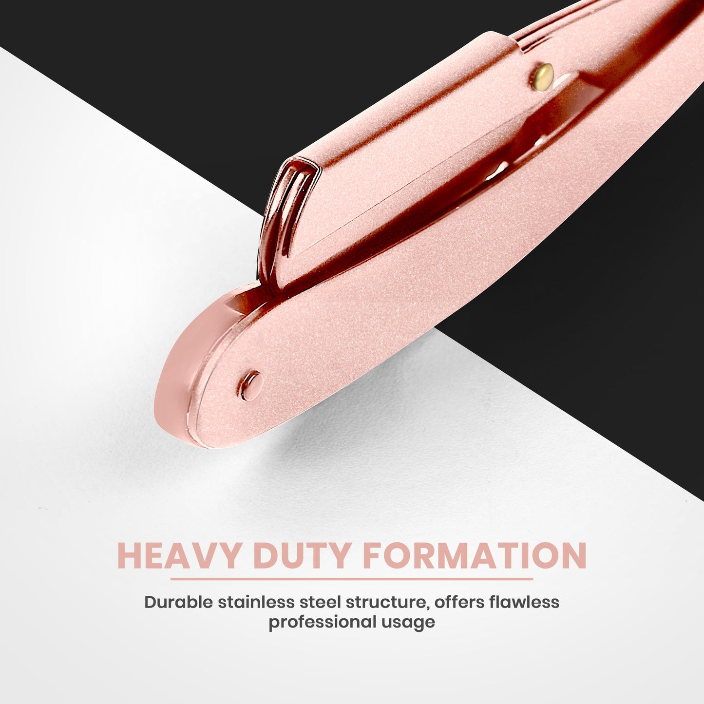 Utopia Care Professional Straight Razor for Men, Barber Straight Edge Razor Safety with 100 Pack Blades, Rose Gold Beauty and Personal Care Utopia Care