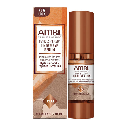 Ambi Even & Clear Under Eye Serum for All Skin Types; Anti Aging Formula features Peptides, Hyaluronic Acid, and Vitamin A to help Reduce Fine Lines Beauty & Personal Care Ambi