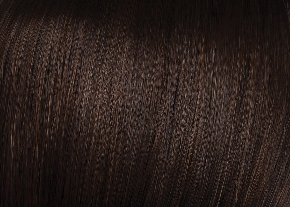 Clip in Pouf Hairdo Color R6 Dark Chocolate - Petite Clip-On Attachment 8.25" Total Length Natural Hair Look Tru2Life 100% Heat Friendly Synthetic