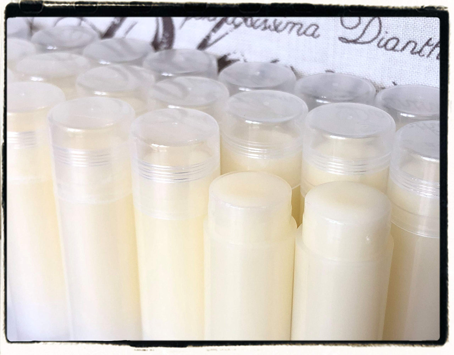 WHOLESALE Handmade Vanilla Flavored Lip Balms Without Labels for DIY Favors or Resale (50) Beauty and Personal Care Red Barn Farm of Maine