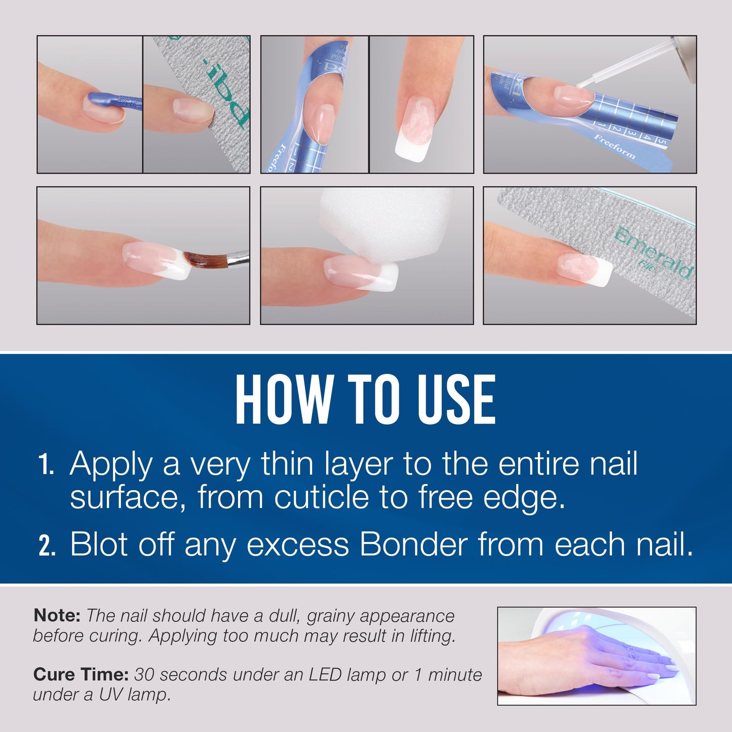 IBD LED/UV Bonder - Nail Primer for Gel Polish and Acrylic Nails, Nail Bonder for Long-Lasting Adhesion, 0.5 oz Beauty & Personal Care IBD
