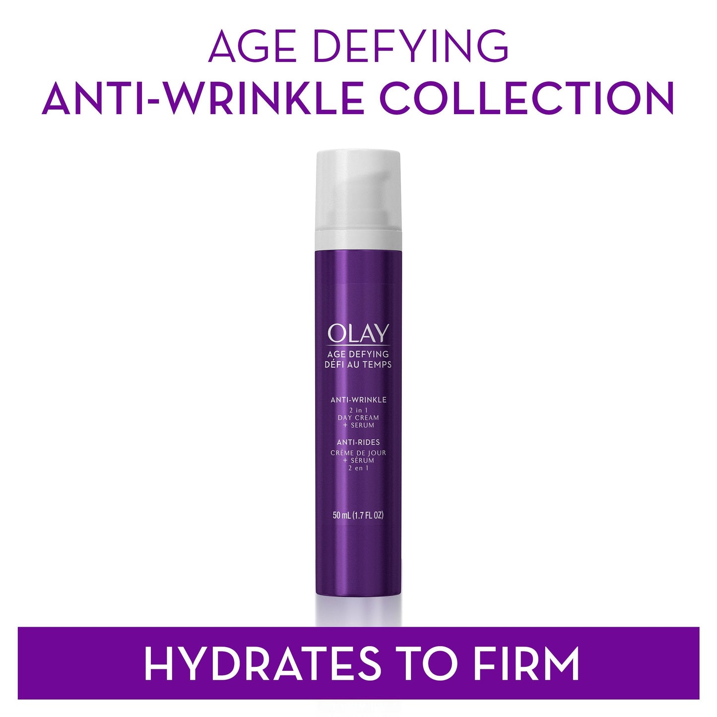 Wrinkle Cream by Olay Age Defying 2-in-1 Anti-Wrinkle Day Cream Plus Serum, 1.7 Fluid Ounce Beauty & Personal Care Olay