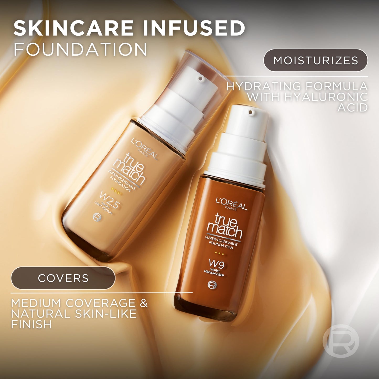 L'Oreal Paris True Match Super-Blendable Foundation, Medium Coverage Liquid Foundation Makeup, N3, Light Medium, 1 Fl Oz Beauty & Personal Care L'Oreal Paris