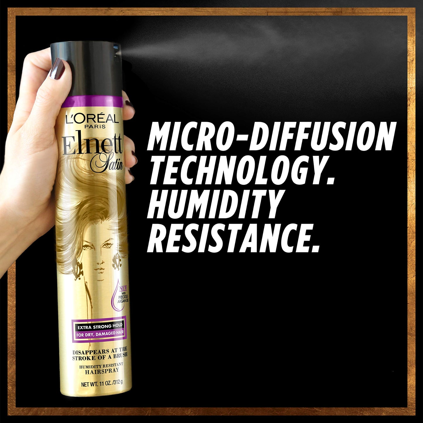 L'Oreal Paris Elnett Satin Extra Strong Hold Hairspray 11 Ounce (1 Count) (Packaging May Vary) Beauty & Personal Care L'Oreal Paris