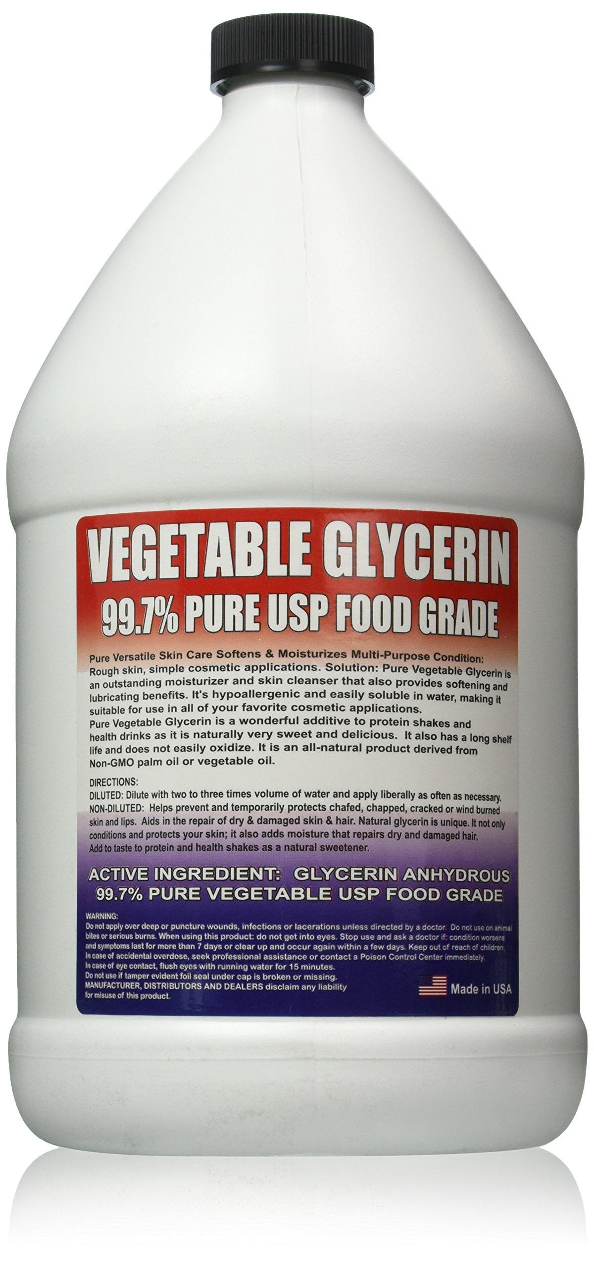 SMPLY. 99.7% Pure USP Food Grade Vegetable Glycerin for Skin, Soap, and More, 1 Gallon Beauty & Personal Care Froggy's Fog