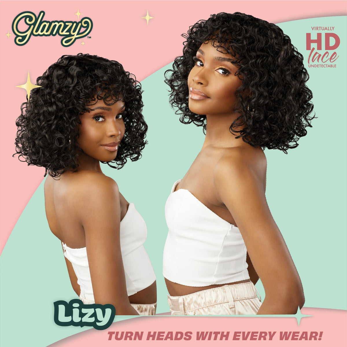 Sensationnel Glamzy Lace Crown Wig-Lizy, 1B OFFBLACK