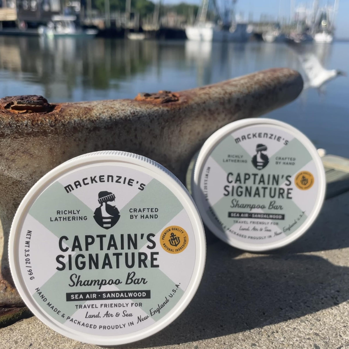 MacKenzie's Captain's Signature Shampoo Bar - Travel Friendly - 3.5 OZ