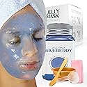 BRÜUN Jelly Mask Jar Blueberry Burst Peel-Off Face Care Rubber Mask - A 23 fl oz Skin Care Moisturizing Gel Mask Jar Spa Set for Men, Women and Adults Beauty & Personal Care BRÜUN