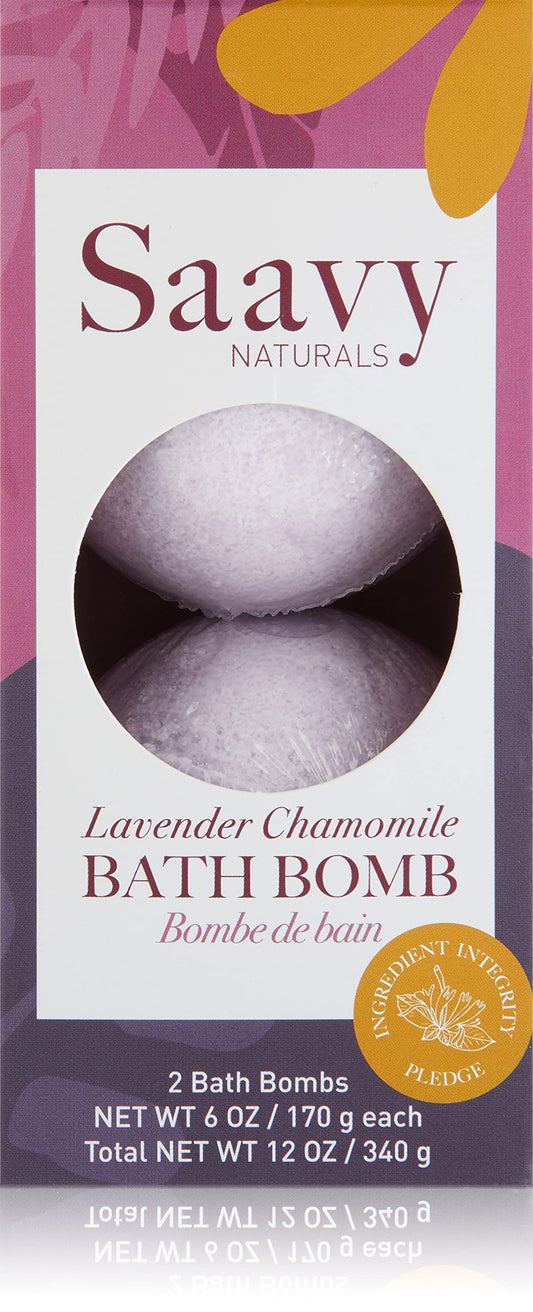 SAAVY Lavender Chamomile Bath Bomb, 340 GR Beauty & Personal Care SAAVY