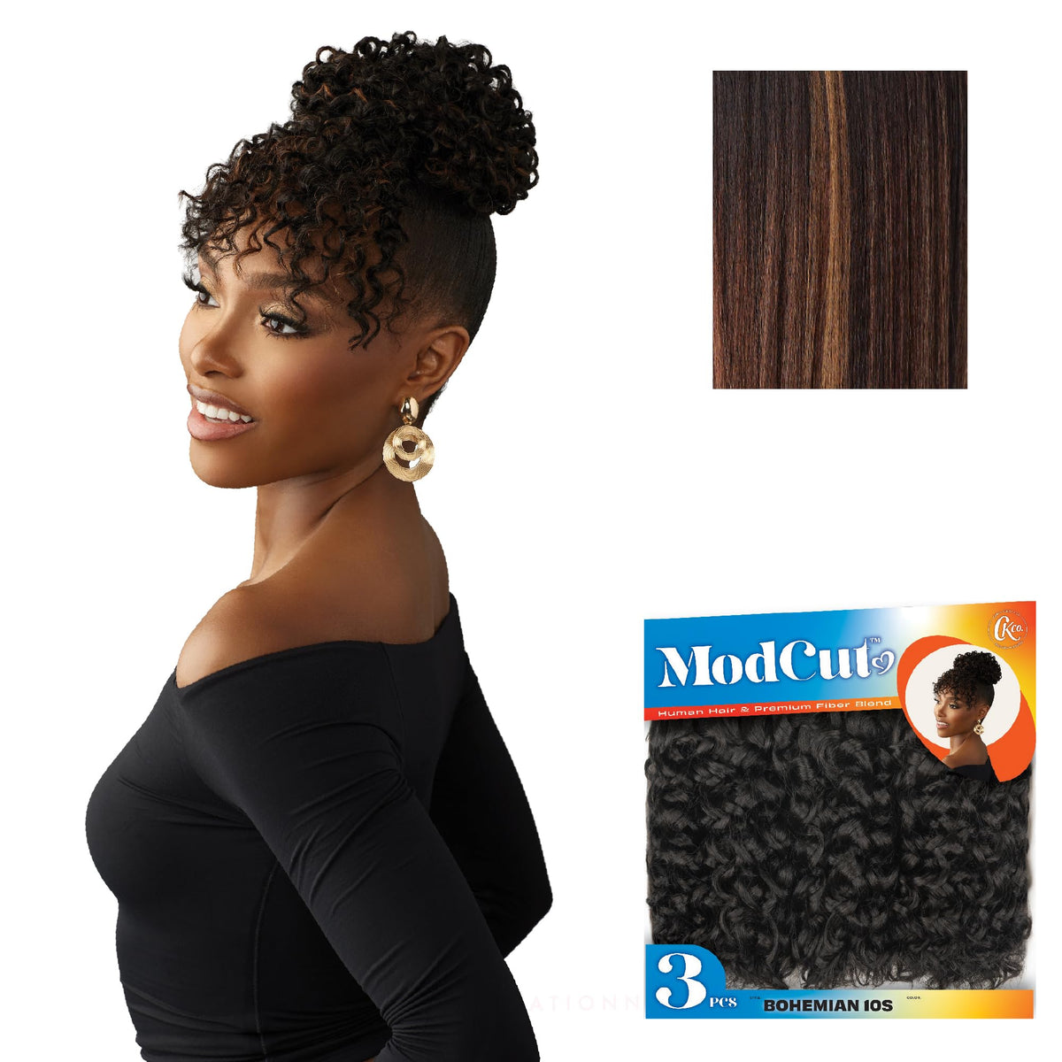 Sensationnel CKCO ModCut 3pcs Bundles -Bohemian 10S,BALAYAGECHOCOLATE