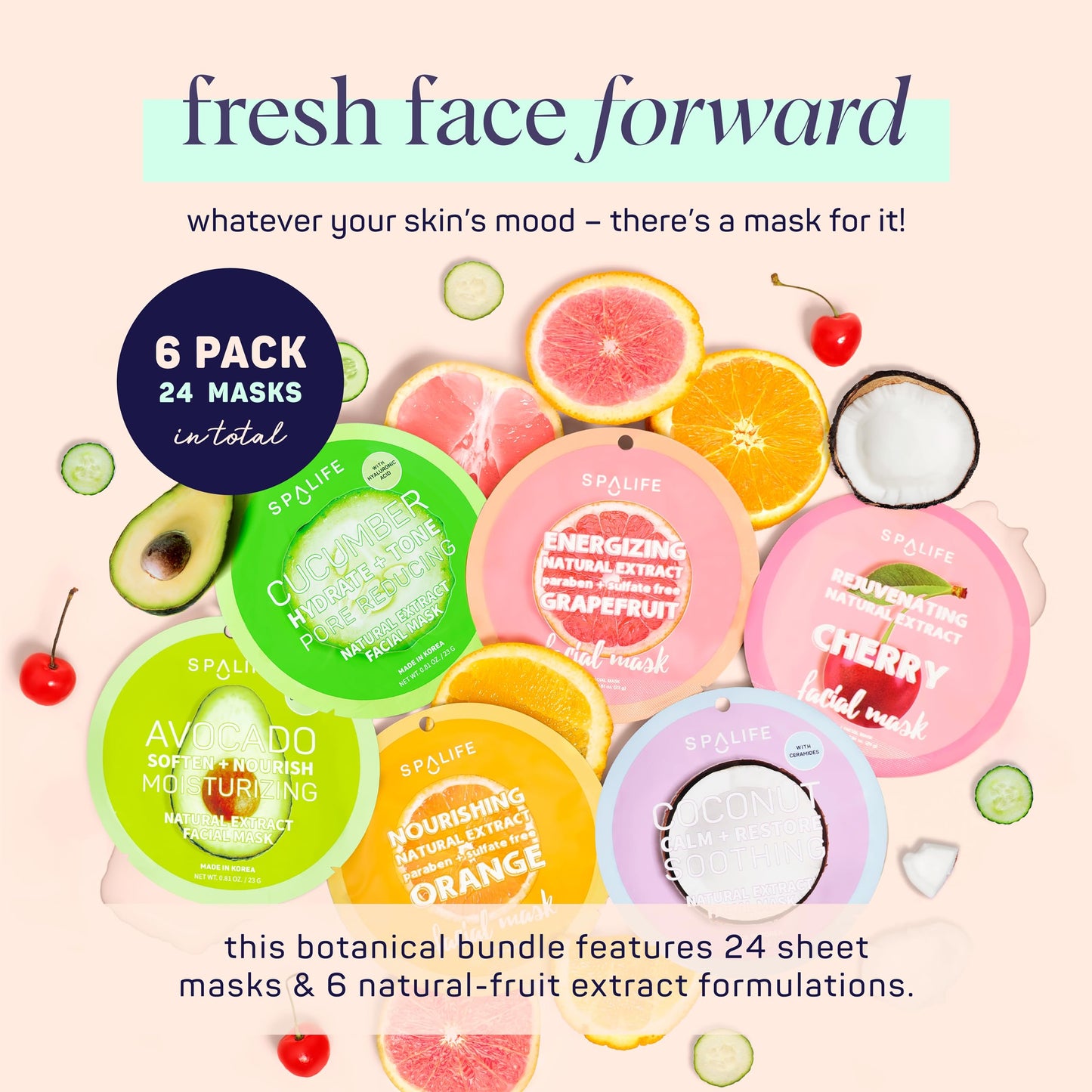 SpaLife Beauty Winter Skin Christmas Face Mask Bundle | Korean Facial Masks | Hydrating, Moisturizing and Firming Sheet Mask Set | Christmas Gifts Beauty & Personal Care SpaLife