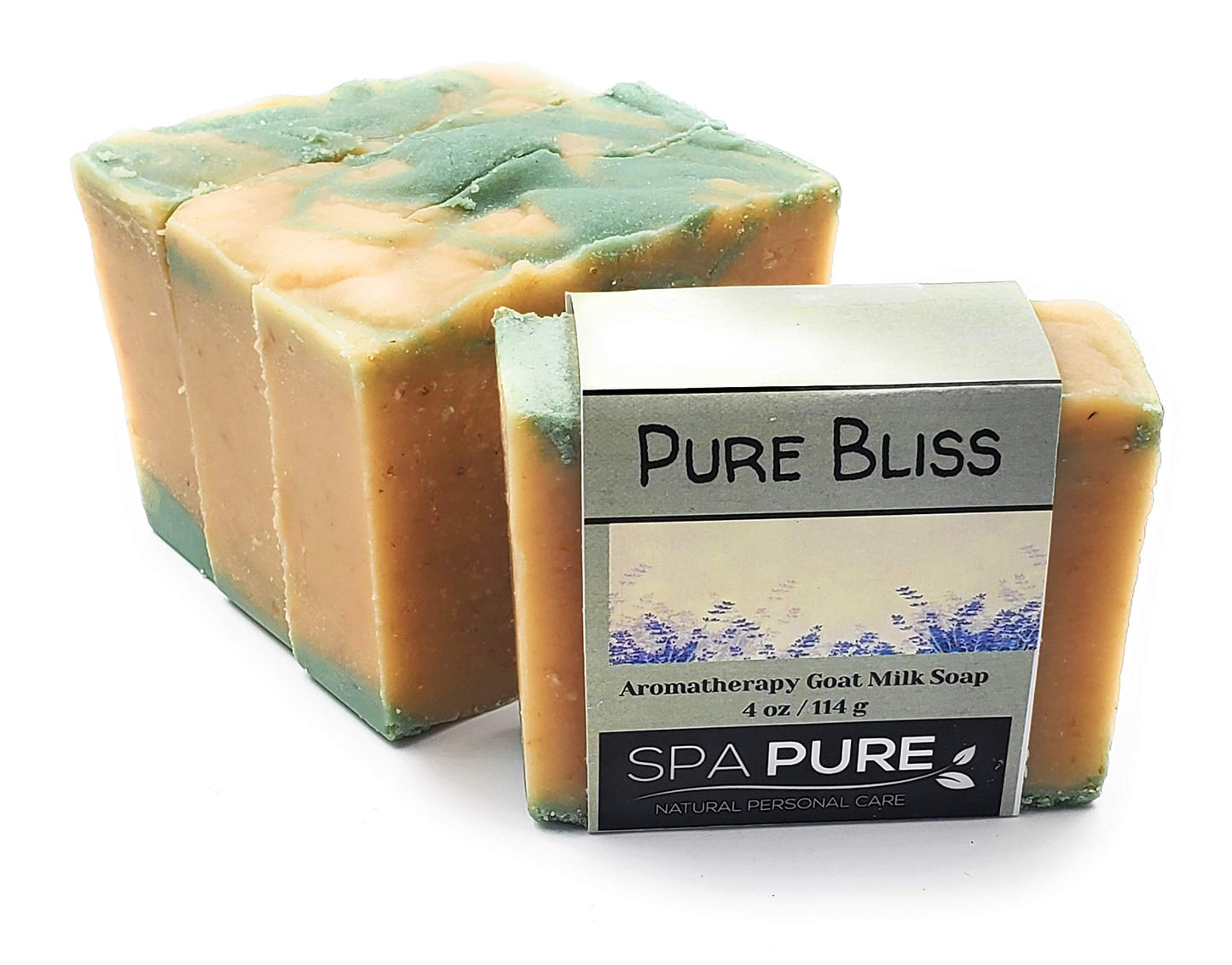 Spa Pure Aromatherapy Luxury Soap, made with plant based ingredients, essential oils, all natural, 4.5 oz each (Pure Bliss) Beauty & Personal Care Spa Pure