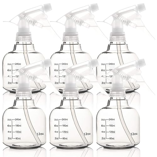 Youngever 6 Pack Empty Plastic Spray Bottles, Spray Bottles for Hair and Cleaning Solutions (12 Ounce) Beauty & Personal Care Youngever