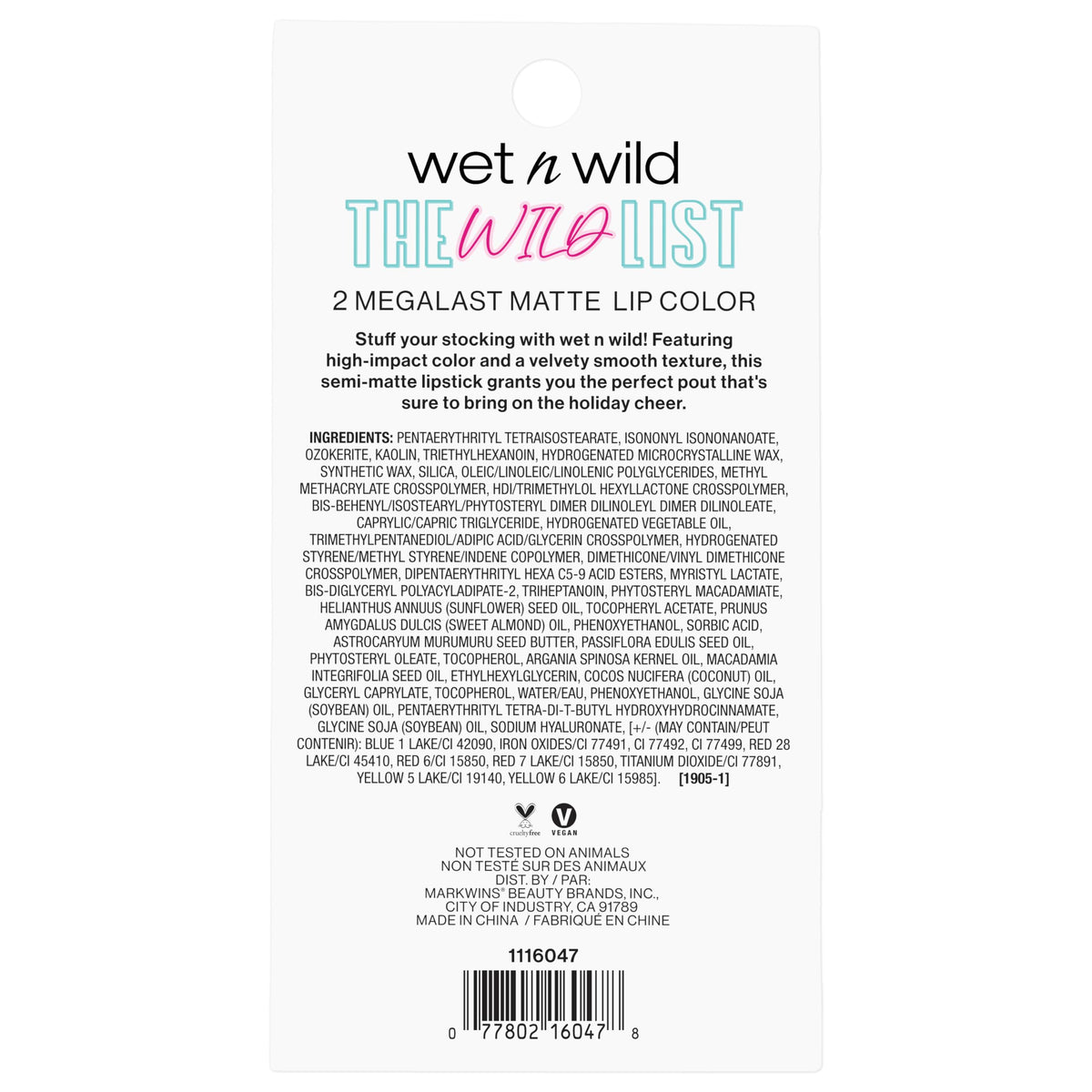 wet n wild The Wild List Mega Last Matte Duo | Stoplight Red & Mochalicious | Holiday Gift Sets | Stocking Stuffers