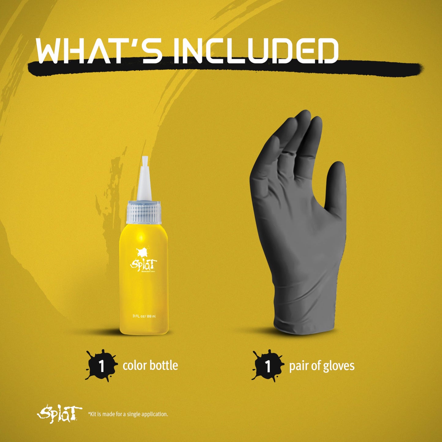 SPLAT - Lemon Drop, Semi-Permanent Hair Color (Yellow) Complete Kit with Bleach & Gloves Beauty & Personal Care Splat