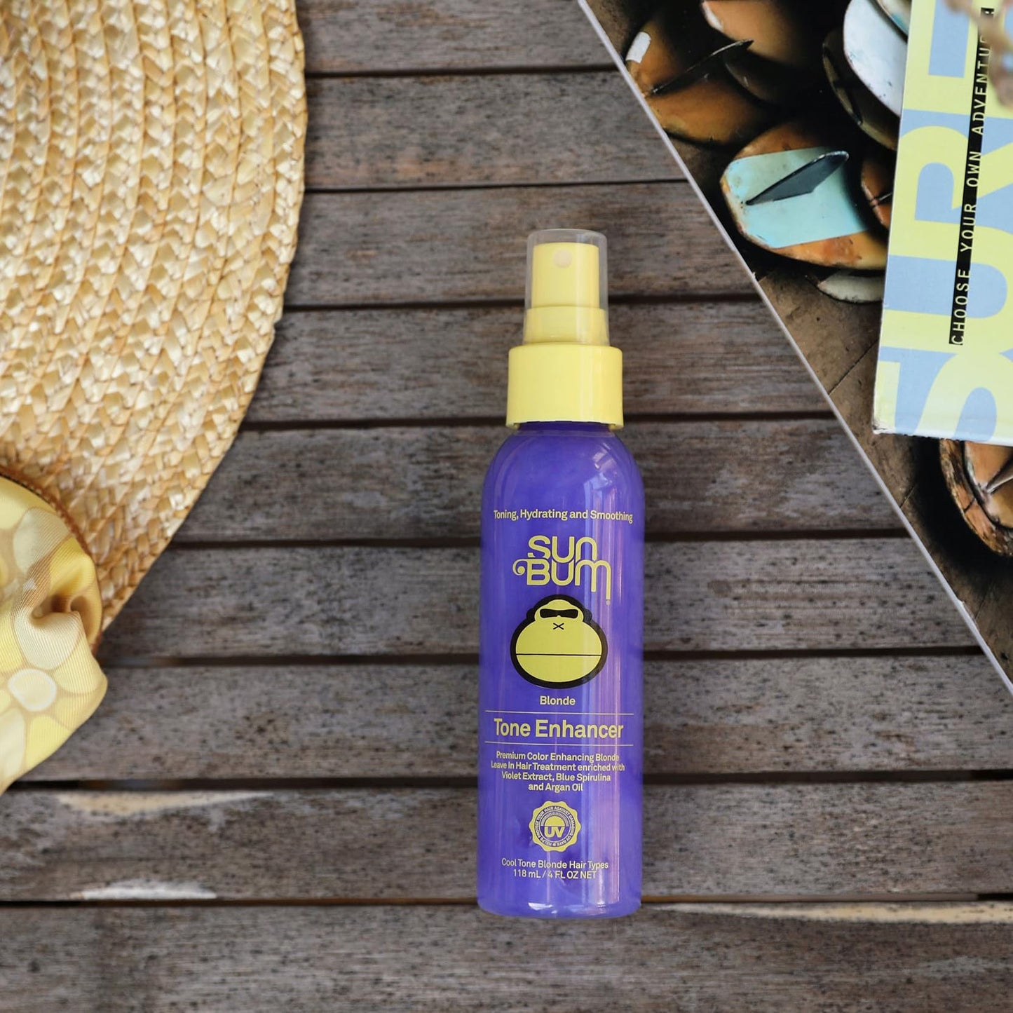 Sun Bum Blonde Tone Enhancer - Neutralizes Brass and Enhances Color and Shine of Blonde Hair - Protecting Toner against UV Rays - Made Without Beauty & Personal Care Sun Bum