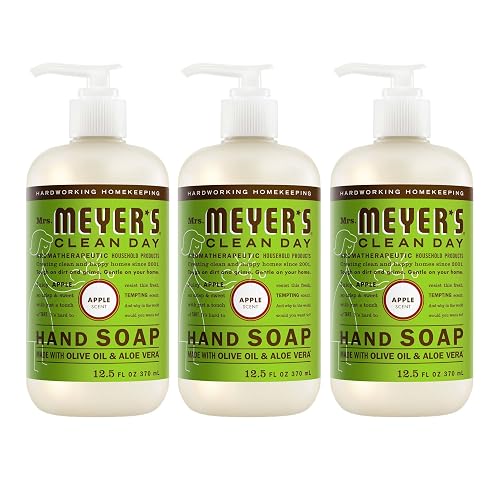 MRS. MEYER'S CLEAN DAY Hand Soap, Apple Scent, 12.5 Fl Oz Bottle - 3 Pack Beauty & Personal Care Mrs. MEYER'S