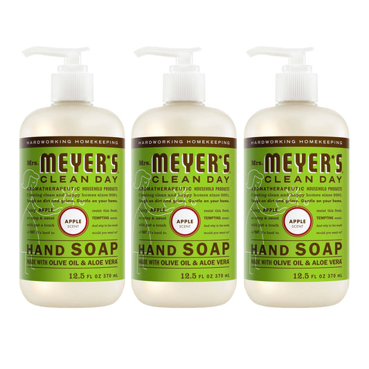 MRS. MEYER'S CLEAN DAY Hand Soap, Apple Scent, 12.5 Fl Oz Bottle - 3 Pack Beauty & Personal Care Mrs. MEYER'S