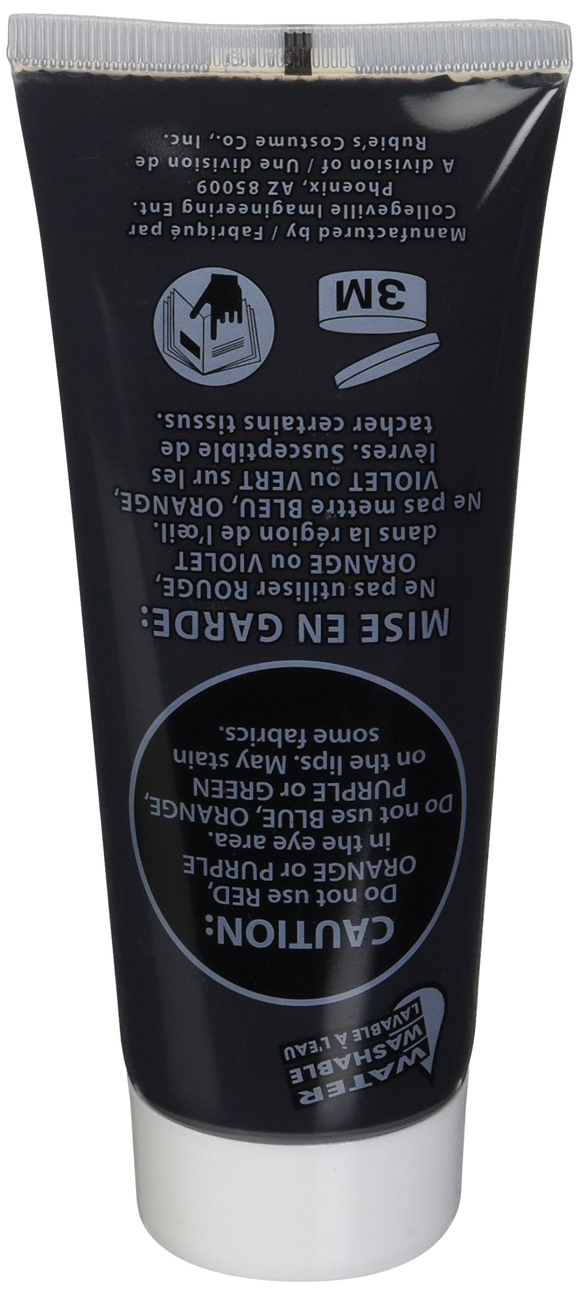 Forum Novelties 3.4 oz Washable Body Paint Black Sports Fan Halloween Cream Tube Makeup Beauty & Personal Care Forum Novelties