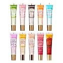 Ruby Kisses Broadway Vita-Lip Tinted & Clear Lip Gloss (10 Pack) Ultra-Hydrating & Soothing Formula, High-Shine Non-Sticky Lip Balm with Mint, Beauty & Personal Care Ruby Kisses
