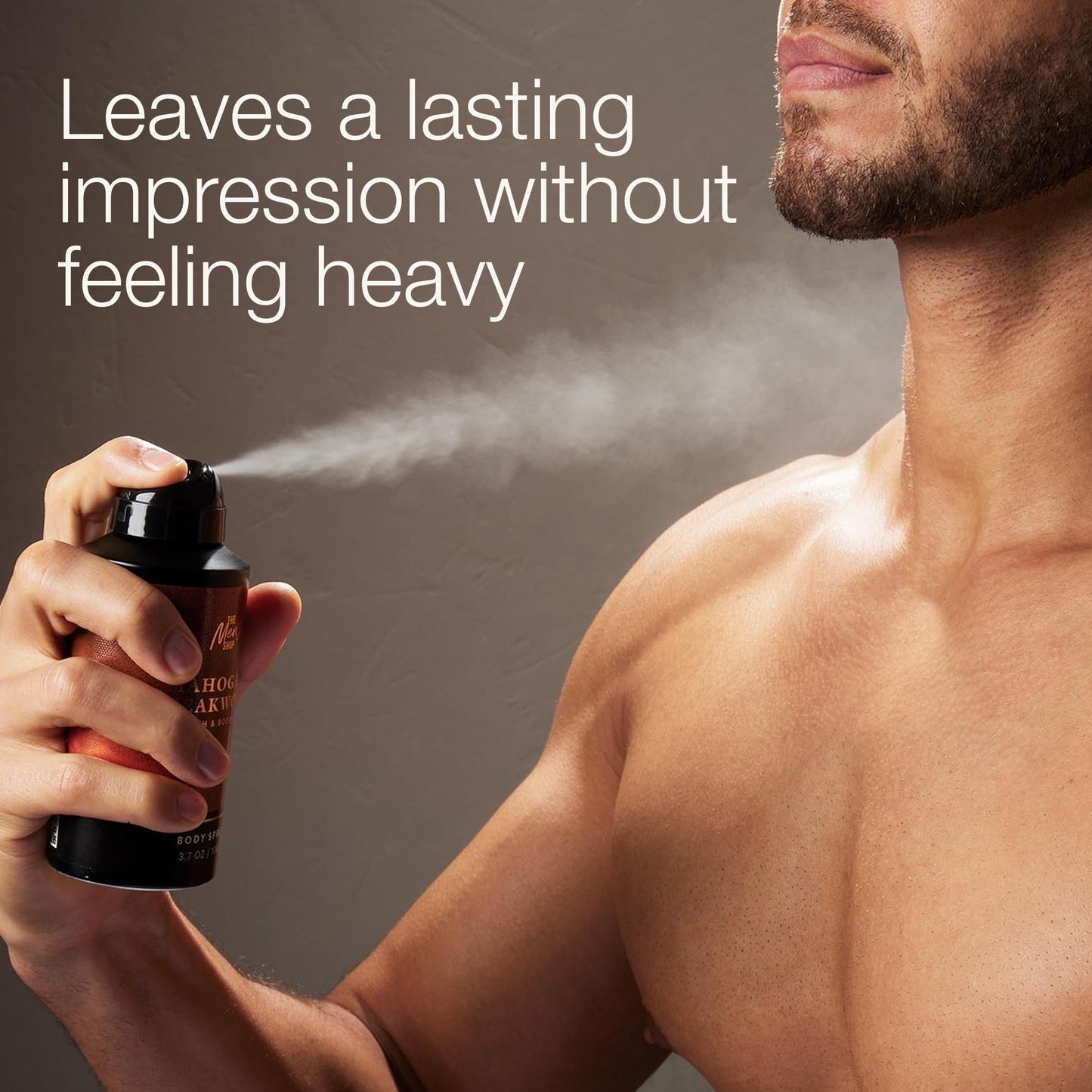 Bath & Body Works Body Spray for Men, Mahogany Teakwood Scent, with Long-Lasting Personal Fragrance, Warm Woodsy & Masculine, 3.7 oz - 2 Pack Beauty and Personal Care Bath & Body Works