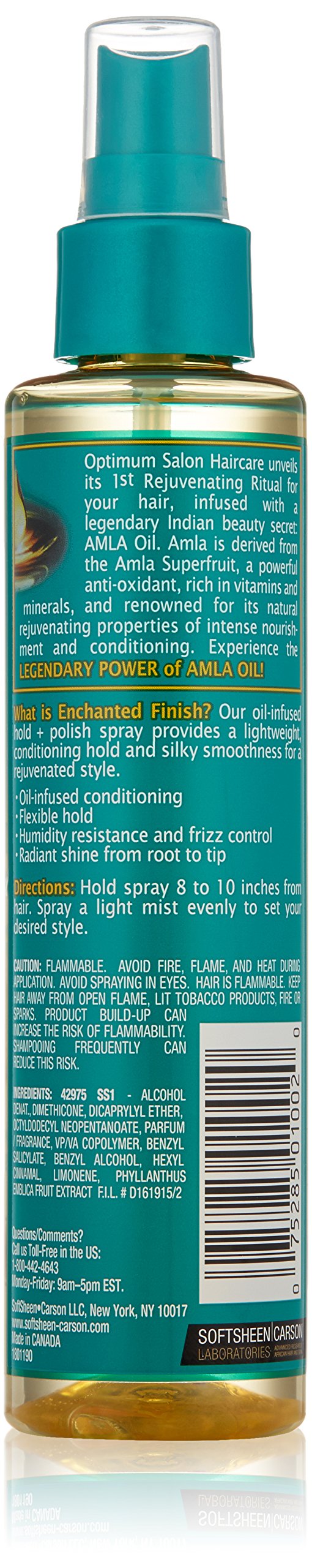 Optimum Care Amla Legend Enchanted Hold Finish and Polisher Spray, 6.1 Fluid Ounce Beauty & Personal Care SoftSheen