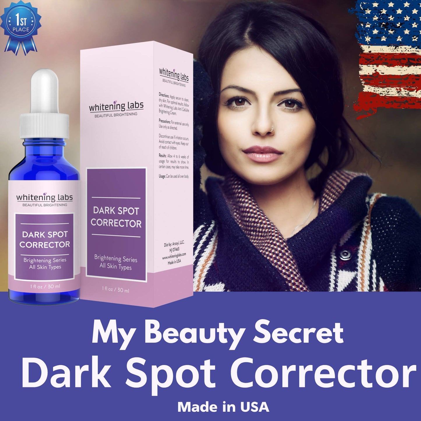 Dark Spot Corrector Serum. Best Dark Spot Remover for Face, Hands, Neck. Age Spots Sun Spots Corrector 1 OZ Beauty & Personal Care whiteninglabs