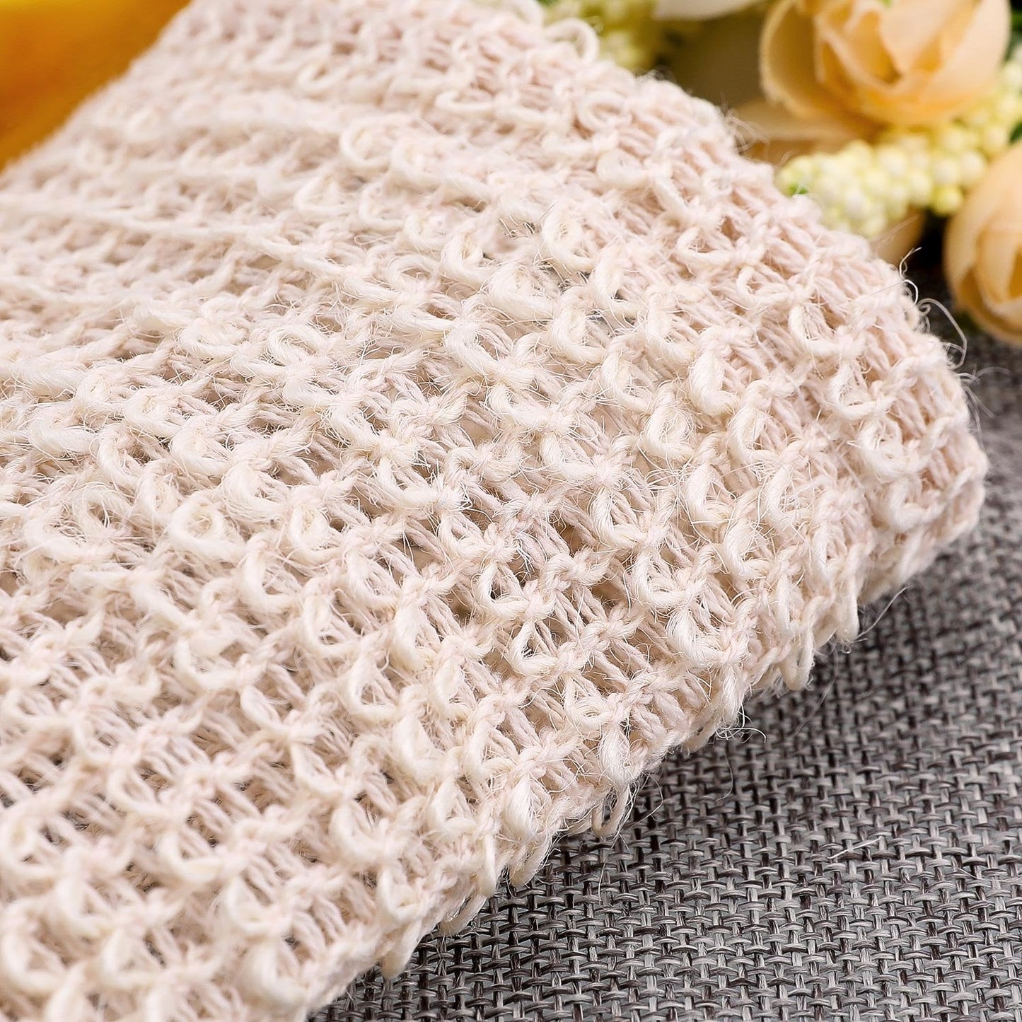 BBTO 5 Pieces Soap Saver Bag Cotton Linen Exfoliating Soap Pouch for Foaming and Drying, Shower, Scrubber(9 x 14 cm,Beige) Beauty & Personal Care BBTO