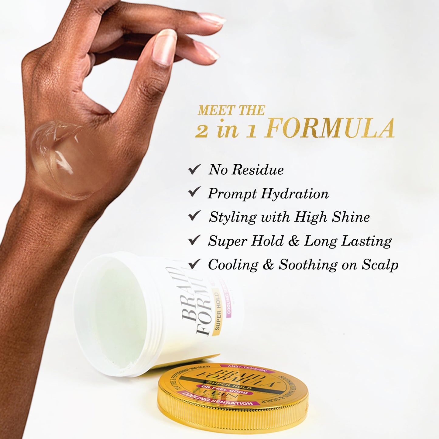 Braid Formula Dr. Feel Good Super Hold, 6.35fl. oz. | Menthol Infused to give Cooling Sensation, Smoothing with High Shine, Long Lasting Hold, Great Beauty & Personal Care EBIN NEW YORK
