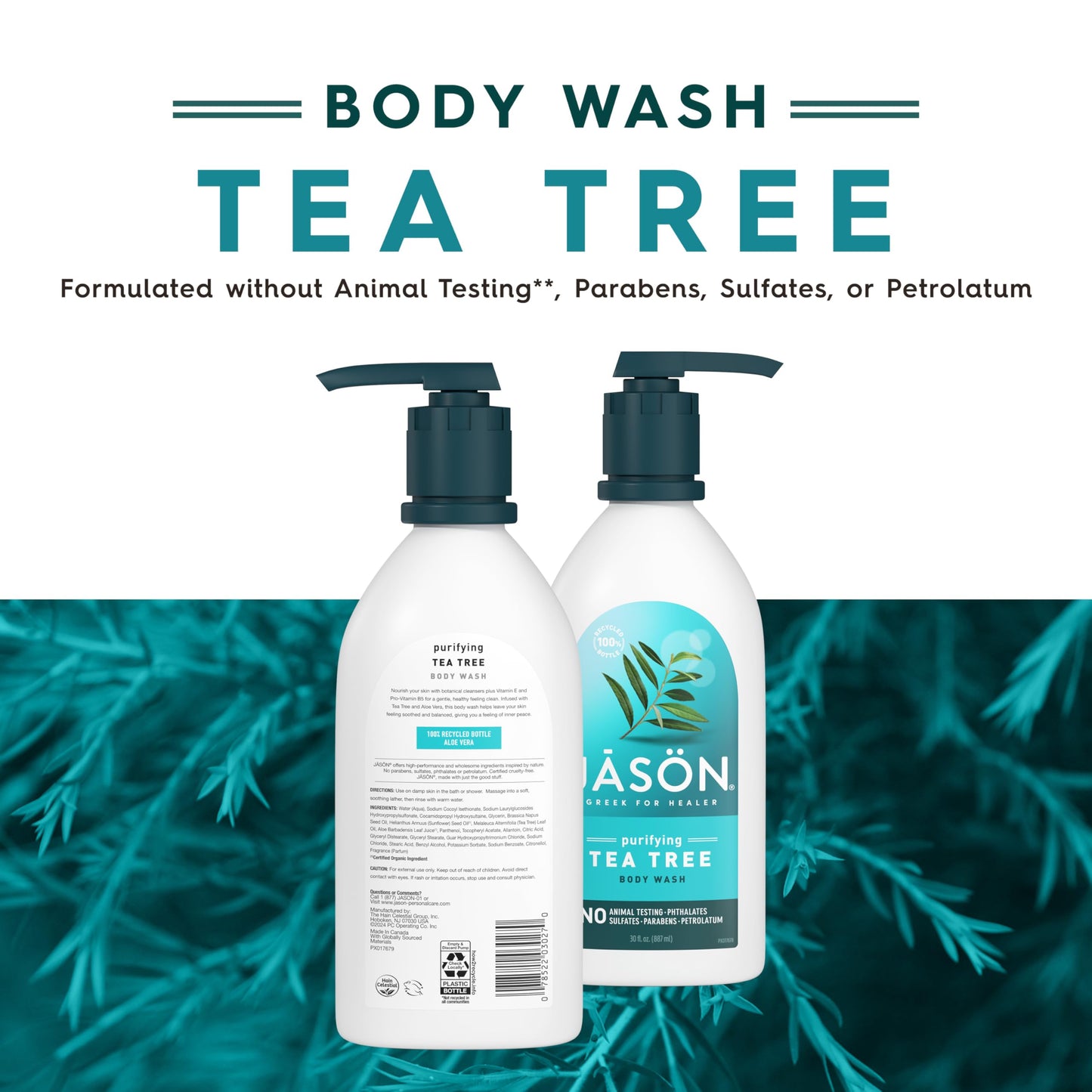 JASON Tea Tree Purifying Body Wash, For a Gentle Feeling Clean, 30 Fluid Ounces Beauty & Personal Care JASON