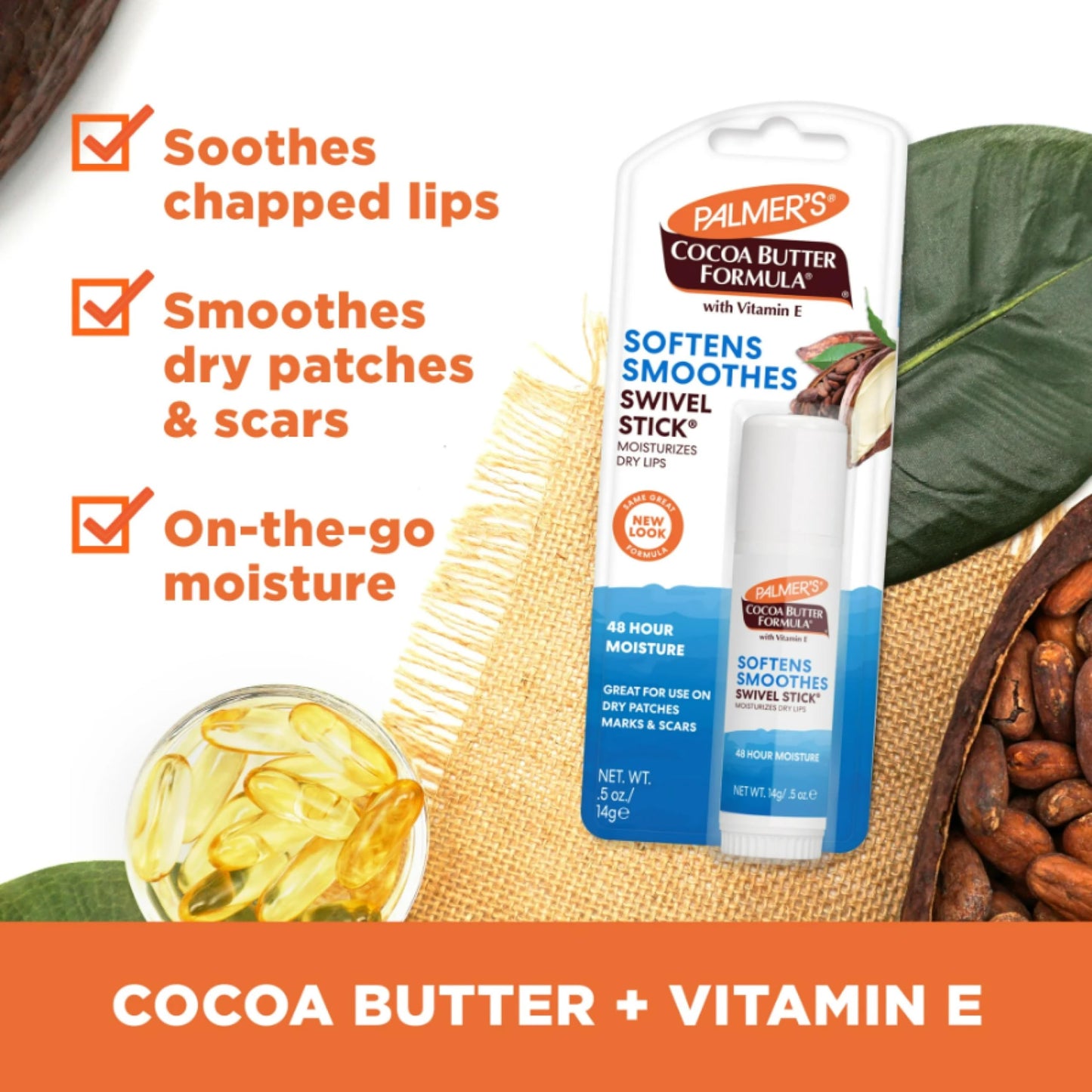 Palmer's Cocoa Butter Formula Swivel Stick, 0.5 Ounce (Pack of 2) by Palmer's Beauty and Personal Care Palmer's