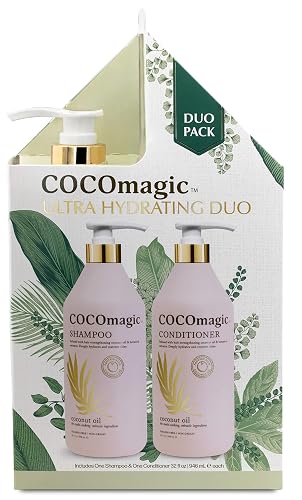 CocoMagic Shampoo and Conditioner Duo - Infused with Coconut Oil & Botanical Extracts - Deeply Hydrates and Restores Shine (32 oz) Beauty & Personal Care Cocomagic