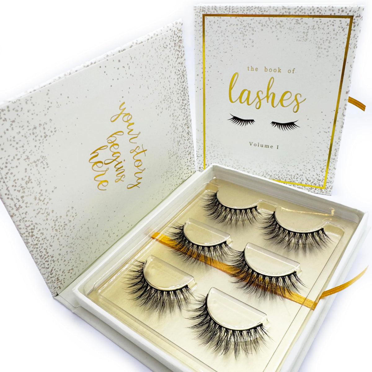 The Book of Lashes: Volume 1 - (Reusable False Eyelashes) - (Cruelty Free) - (3 Pairs) Beauty & Personal Care The Book of Lashes