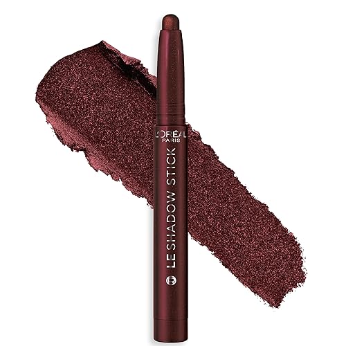 L'Oreal Paris Makeup Le Shadow Stick Eyeshadow, Blendable, Smudge-Resistant, Smokey Cream Eyeshadow, 125 Starry Bordeaux Beauty & Personal Care L'Oreal Paris