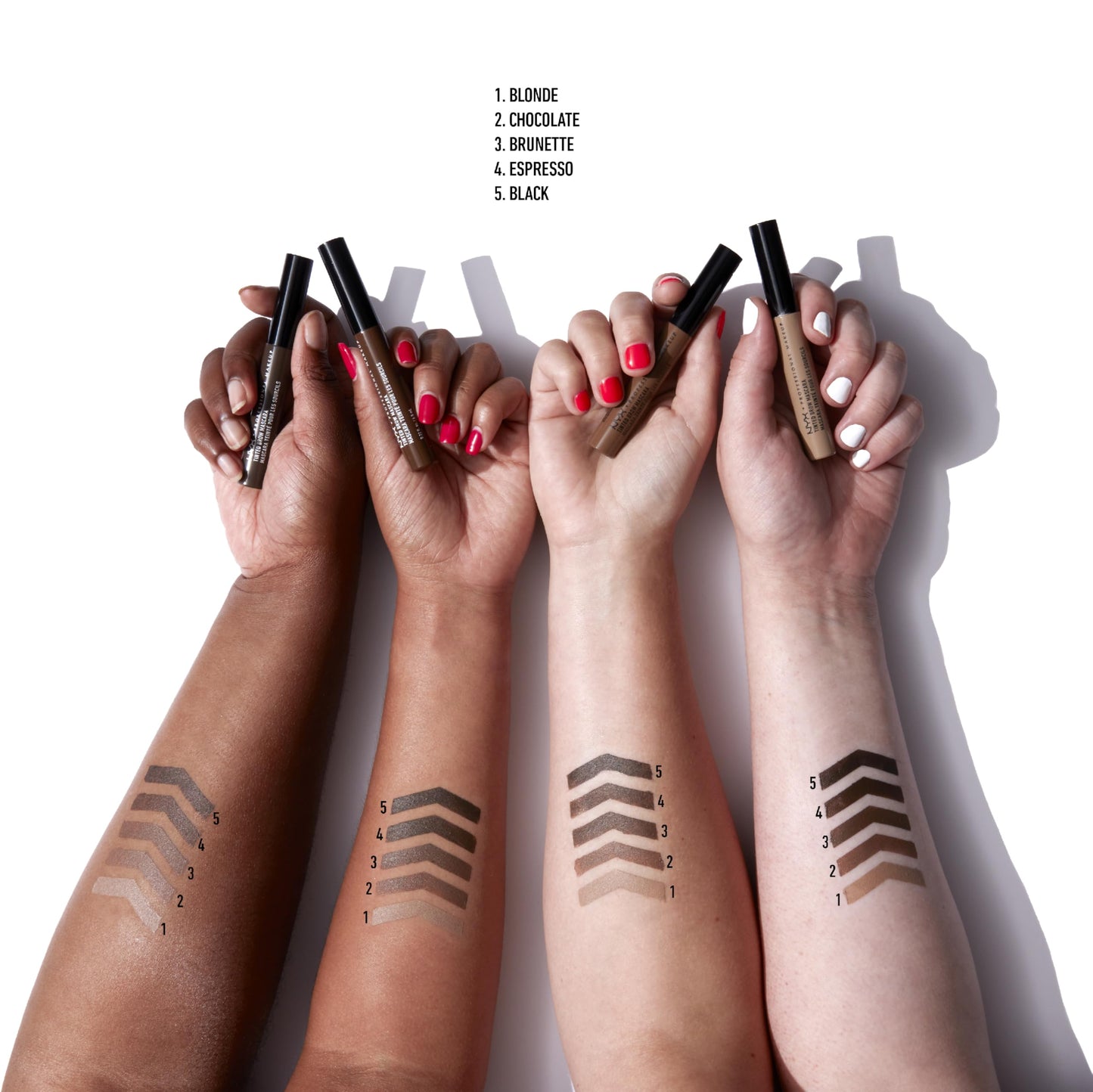 NYX PROFESSIONAL MAKEUP Tinted Eyebrow Mascara, Black Beauty & Personal Care NYX PROFESSIONAL MAKEUP