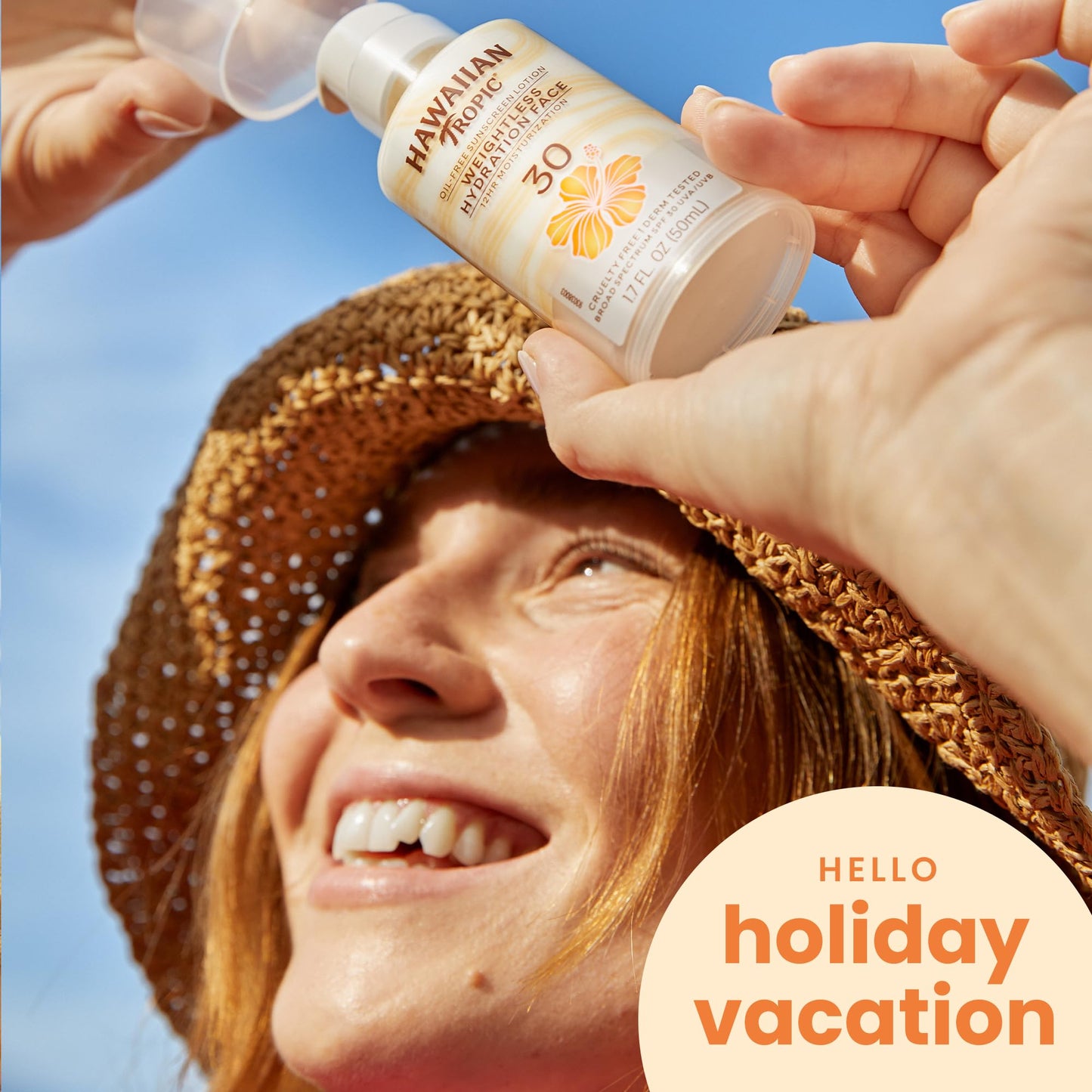Hawaiian Tropic Weightless Hydration Lotion Sunscreen for Face SPF 30, 1.7oz | Travel Size Sunscreen Lotion, Beach Essentials, Sun Protection, Travel Beauty & Personal Care Hawaiian Tropic