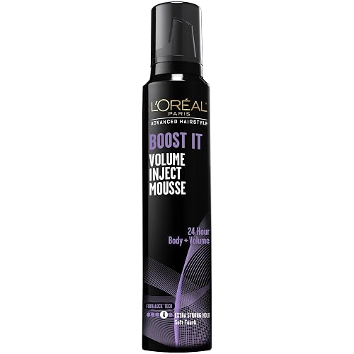 L'Oréal Paris Advanced Hairstyle BOOST IT Volume Inject Mousse, 8.3 oz. Beauty & Personal Care L'Oreal Paris