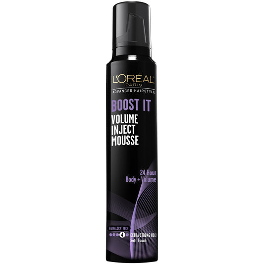L'Oréal Paris Advanced Hairstyle BOOST IT Volume Inject Mousse, 8.3 oz. Beauty & Personal Care L'Oreal Paris