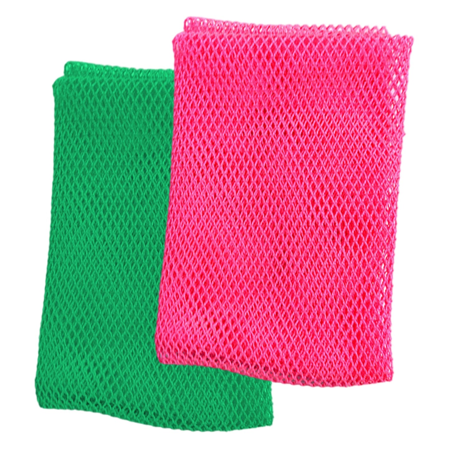2Pcs African Net Sponge 12x30" Labor-Saving Long Widen African Net Cloth Portable Mesh Foldable Exfoliating Washcloth for Men and Women Beauty and Personal Care Xoeryoy