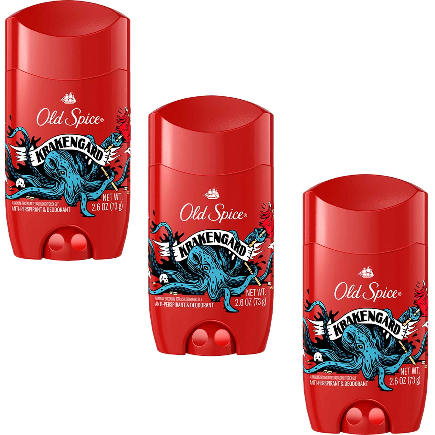 Old Spice Wild Collection Antiperspirant & Deodorant Krakengard, 2.6 Ounce (Pack of 3) Beauty & Personal Care Old Spice